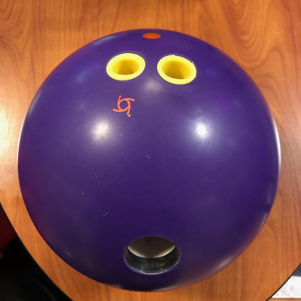 Storm Pitch Purple Bowling Ball Layout