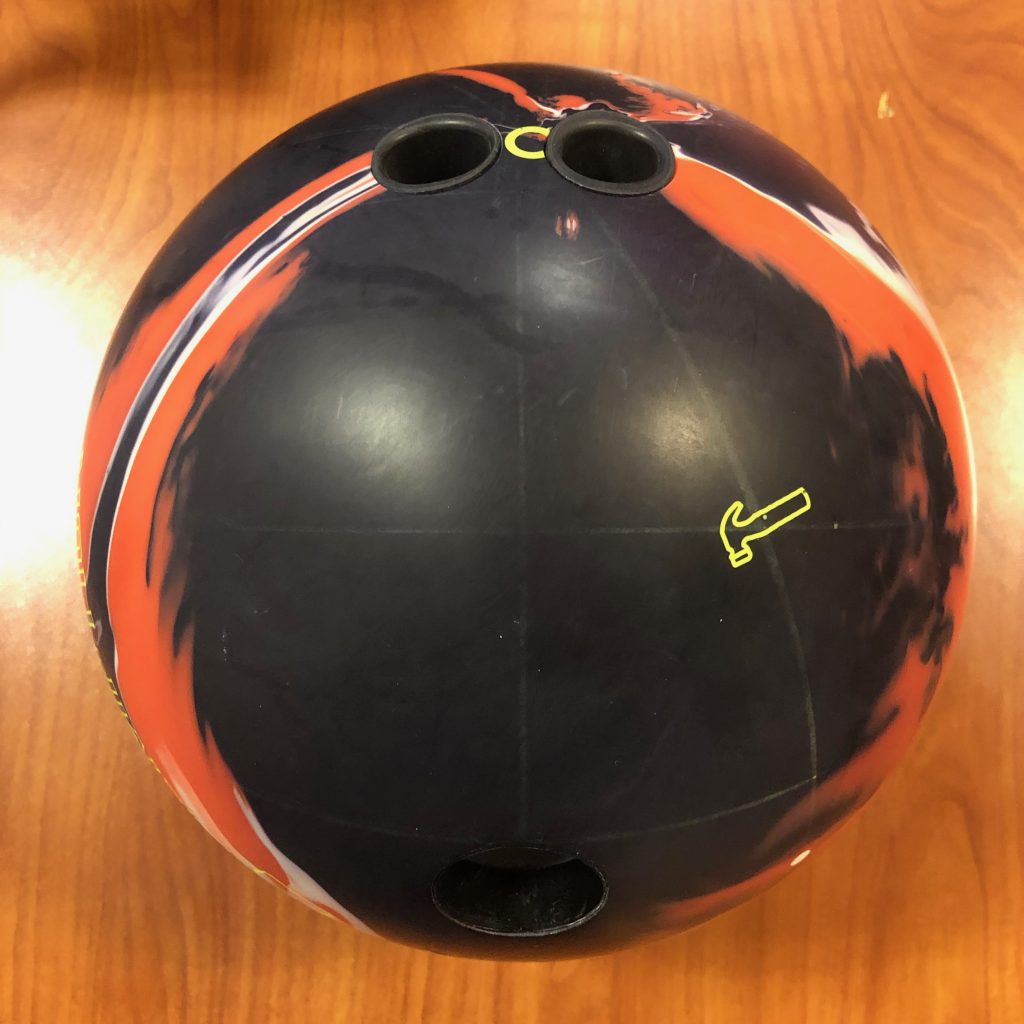 Hammer Redemption Solid Bowling Ball Layout